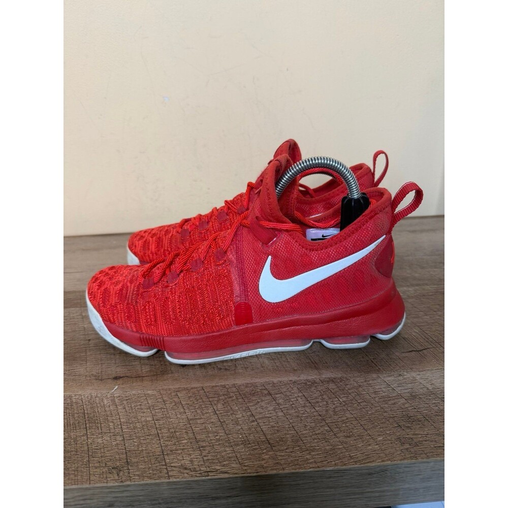 Men’s Nike Zoom KD 9 University Red white basketball sneakers size 8.5 shoes